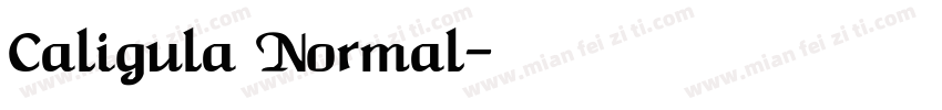 Caligula Normal字体转换